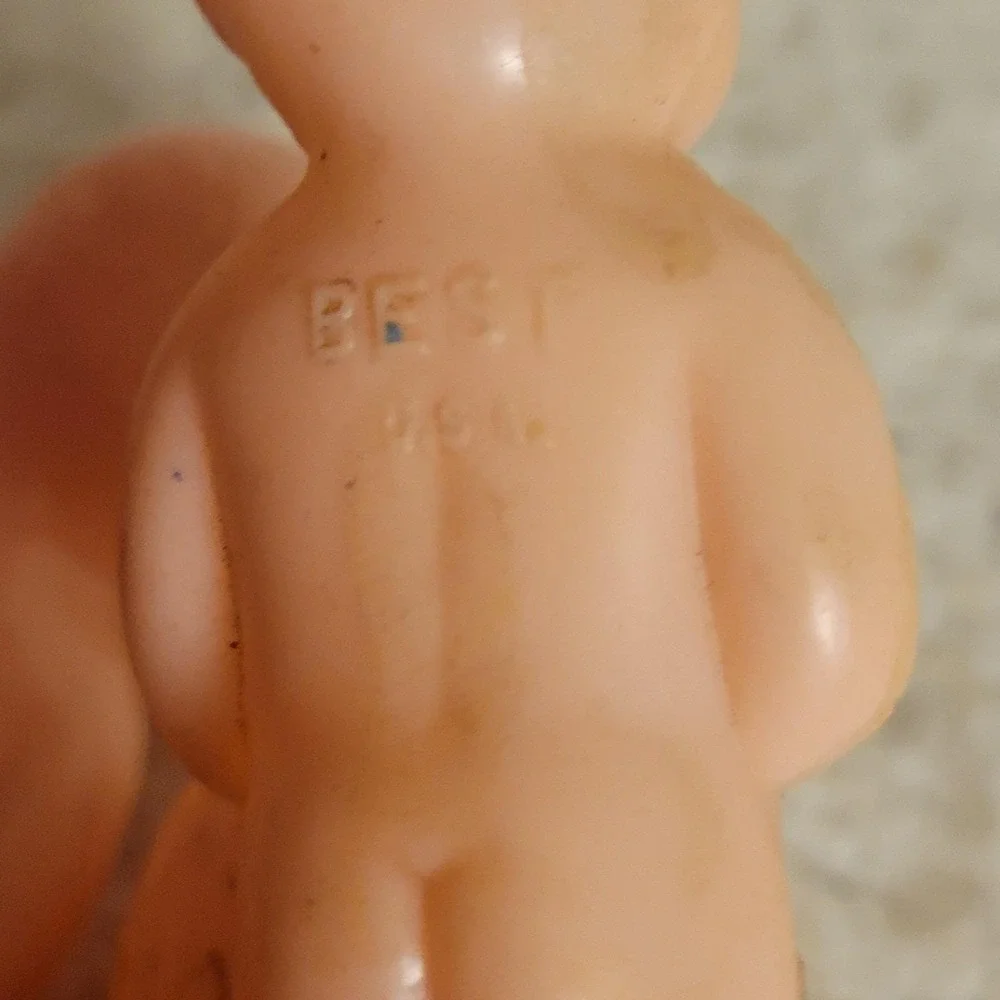 Lot of 3 1950's Hard Plastic Miniature Toy Dolls:  Best USA Baby Doll